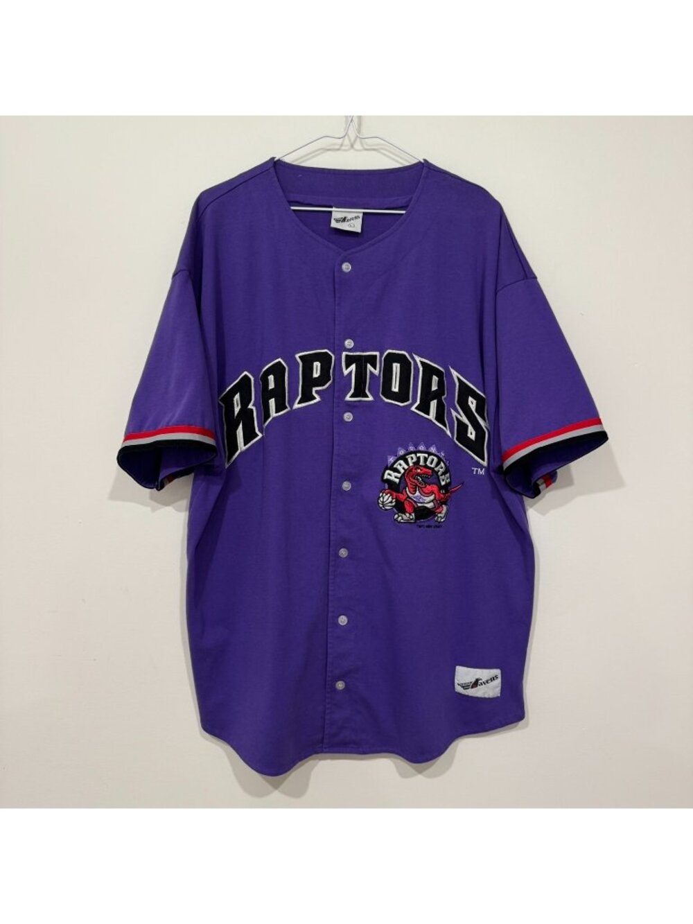 Vintage 1990s Toronto Raptors 1994 Baseball Style NBA Jersey 1994